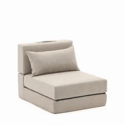 Slaapbanken|Slaapbanken-Kave Home Arty Poefbed Beige