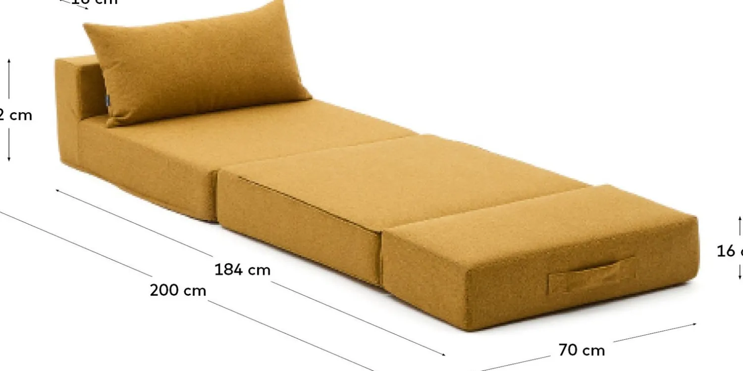 Slaapbanken|Slaapbanken-Kave Home Arty Poefbed Beige