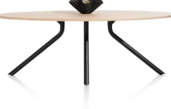Houten Eettafels|Ovale Eettafels-XOOON Arvada Ellips Eettafel Natural
