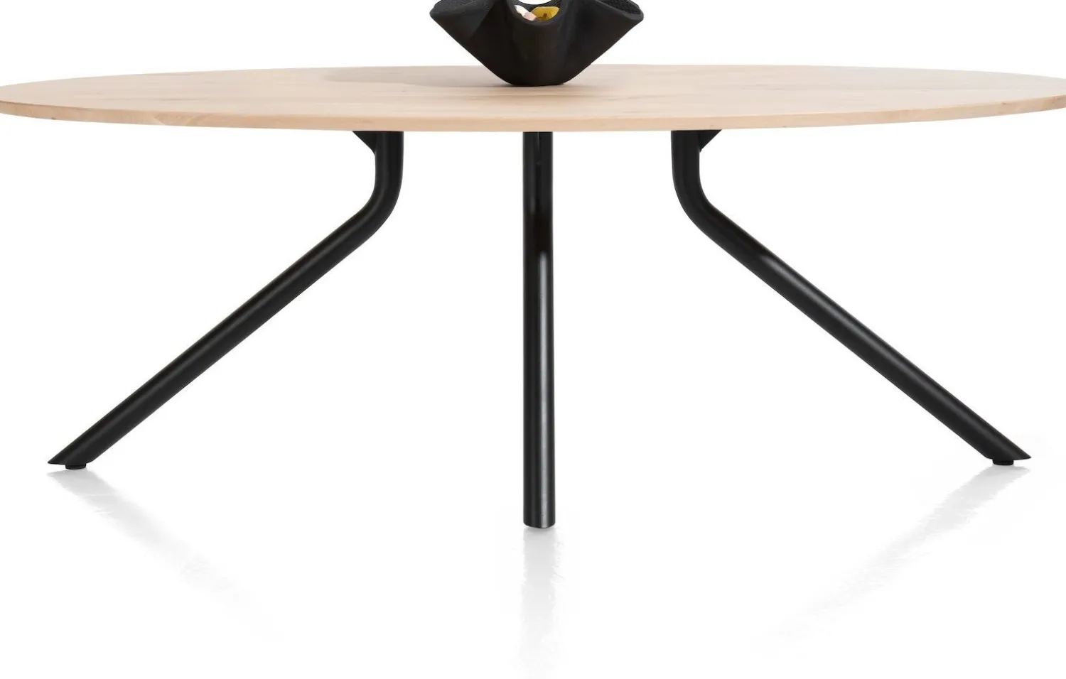 Houten Eettafels|Ovale Eettafels-XOOON Arvada Ellips Eettafel Natural