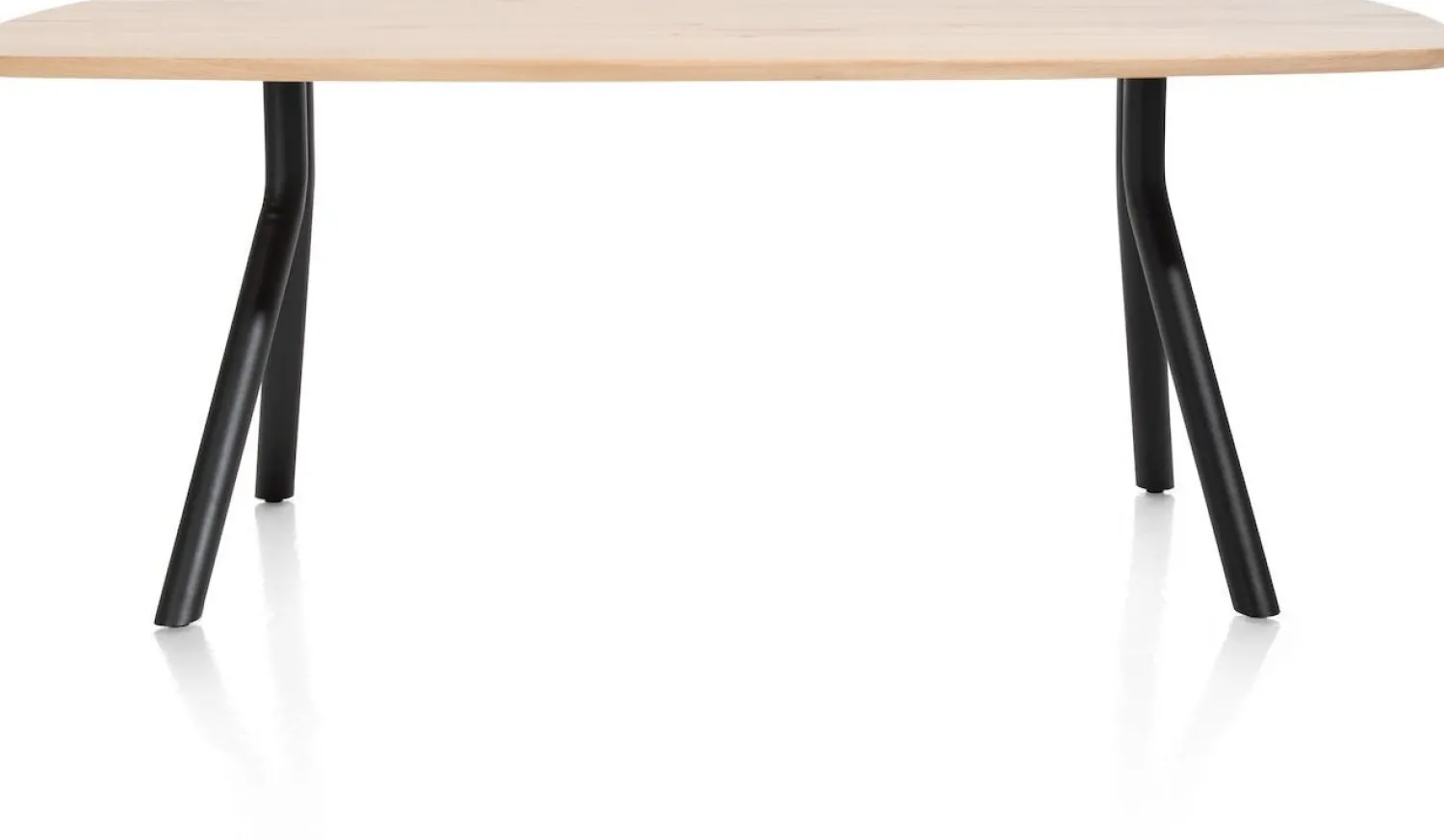 Houten Eettafels|Ovale Eettafels-XOOON Arvada I Ovaal Eettafel Natural