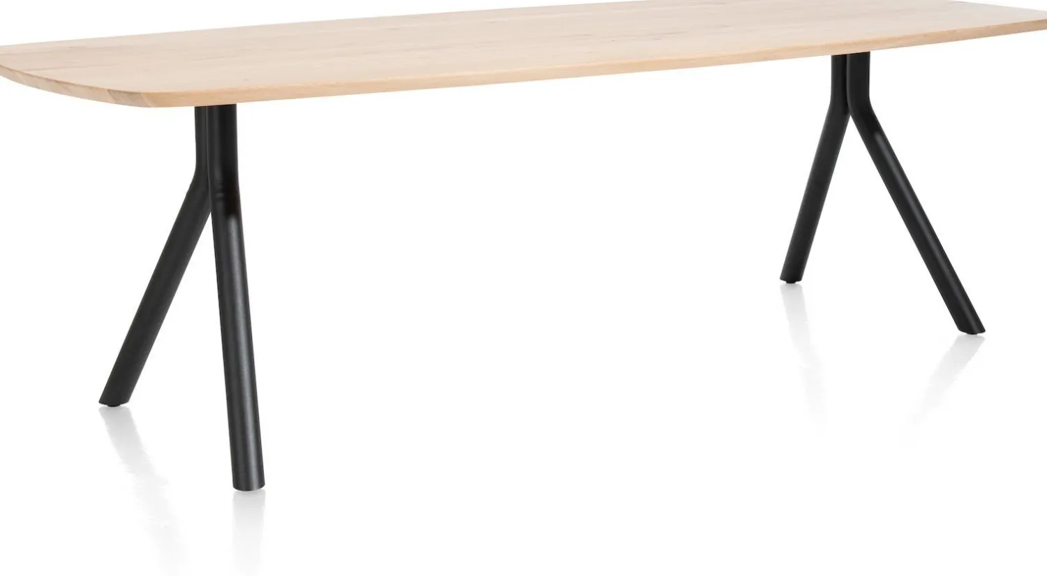 Houten Eettafels|Ovale Eettafels-XOOON Arvada I Ovaal Eettafel Natural