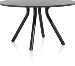 Houten Eettafels|Ronde Eettafels-XOOON Arvada Rond Eettafel Onyx