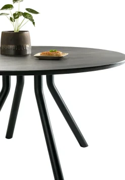 Houten Eettafels|Ronde Eettafels-XOOON Arvada Rond Eettafel Onyx