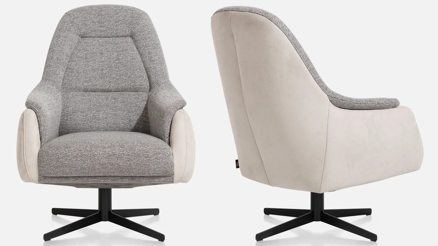 Draaifauteuils-Henders en Hazel Asti Hoog Fauteuil Grijs