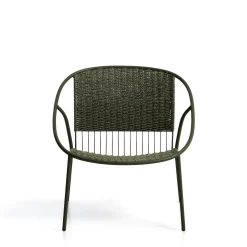 Tuinstoelen-Kave Home Atrani Outdoor Fauteuil Groen