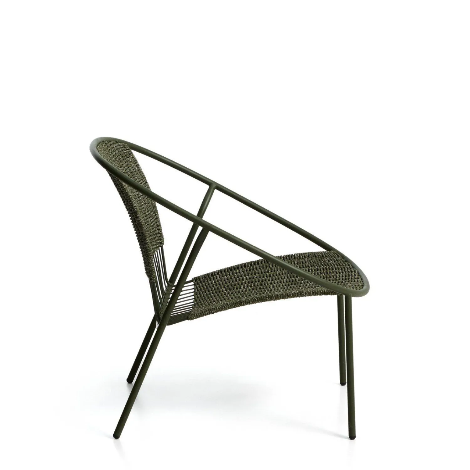 Tuinstoelen-Kave Home Atrani Outdoor Fauteuil Groen