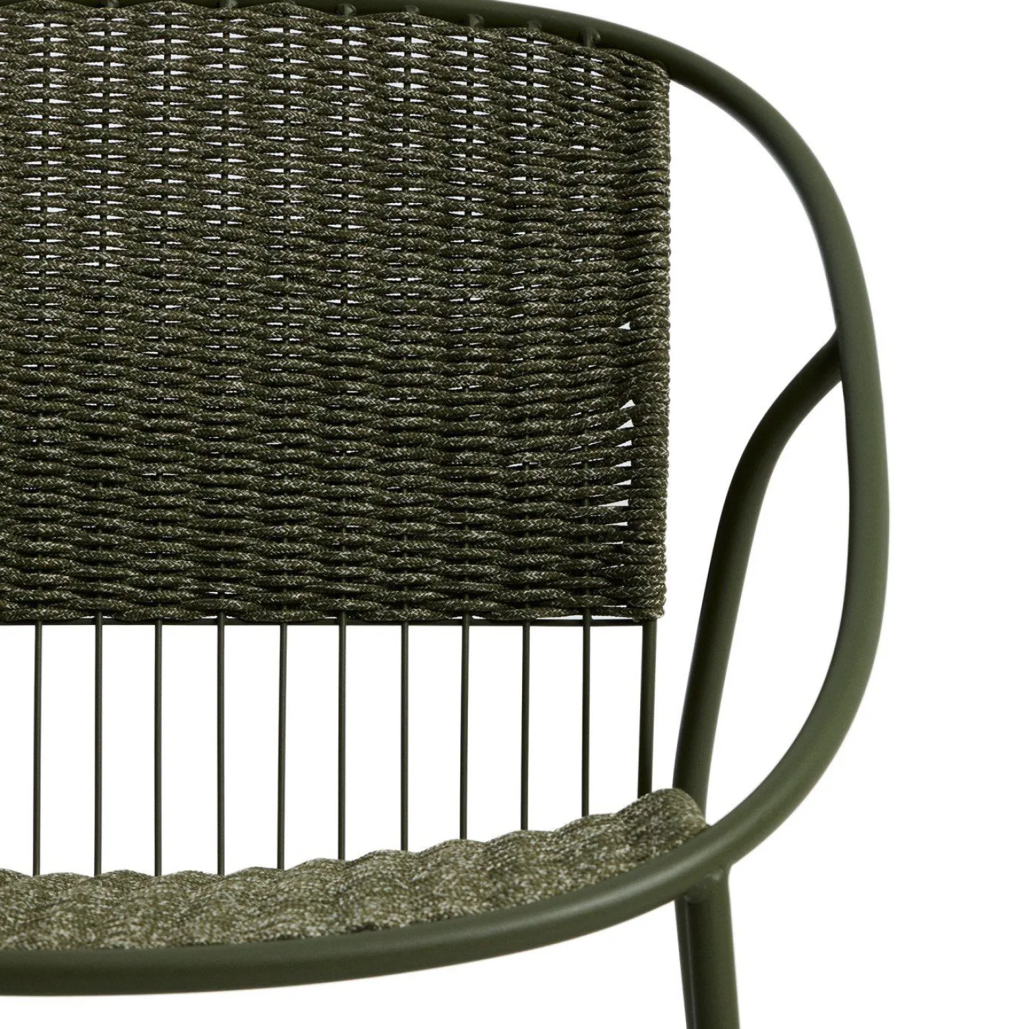 Tuinstoelen-Kave Home Atrani Outdoor Fauteuil Groen