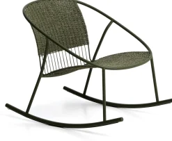 Tuinstoelen-Kave Home Atrani Outdoor Schommelstoel Groen