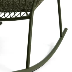 Tuinstoelen-Kave Home Atrani Outdoor Schommelstoel Groen