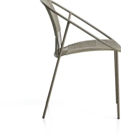 Tuinstoelen-Kave Home Atrani Tuinstoel Taupe