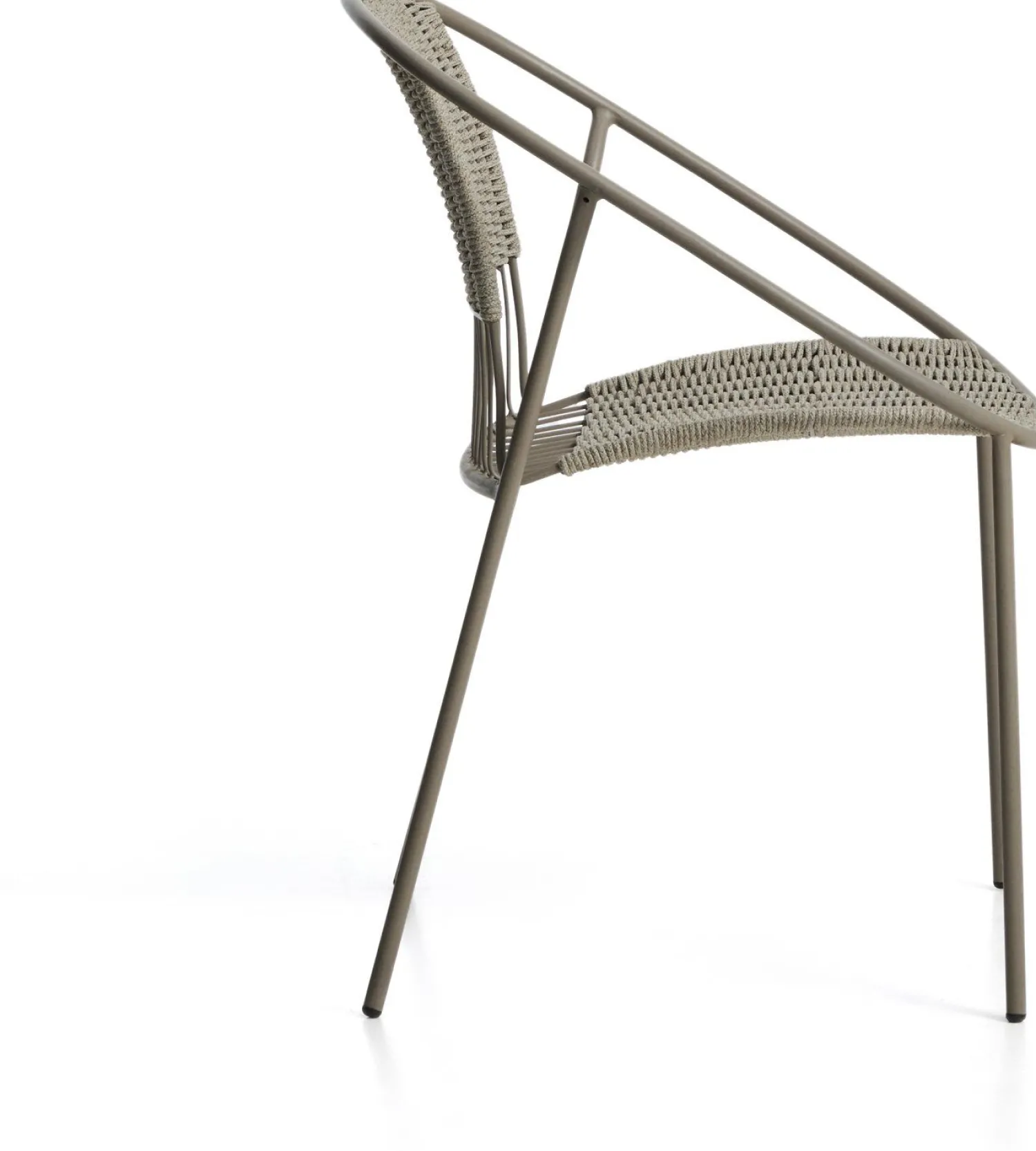 Tuinstoelen-Kave Home Atrani Tuinstoel Taupe