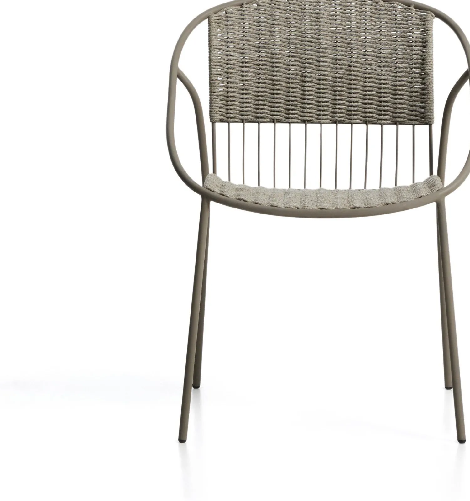 Tuinstoelen-Kave Home Atrani Tuinstoel Taupe