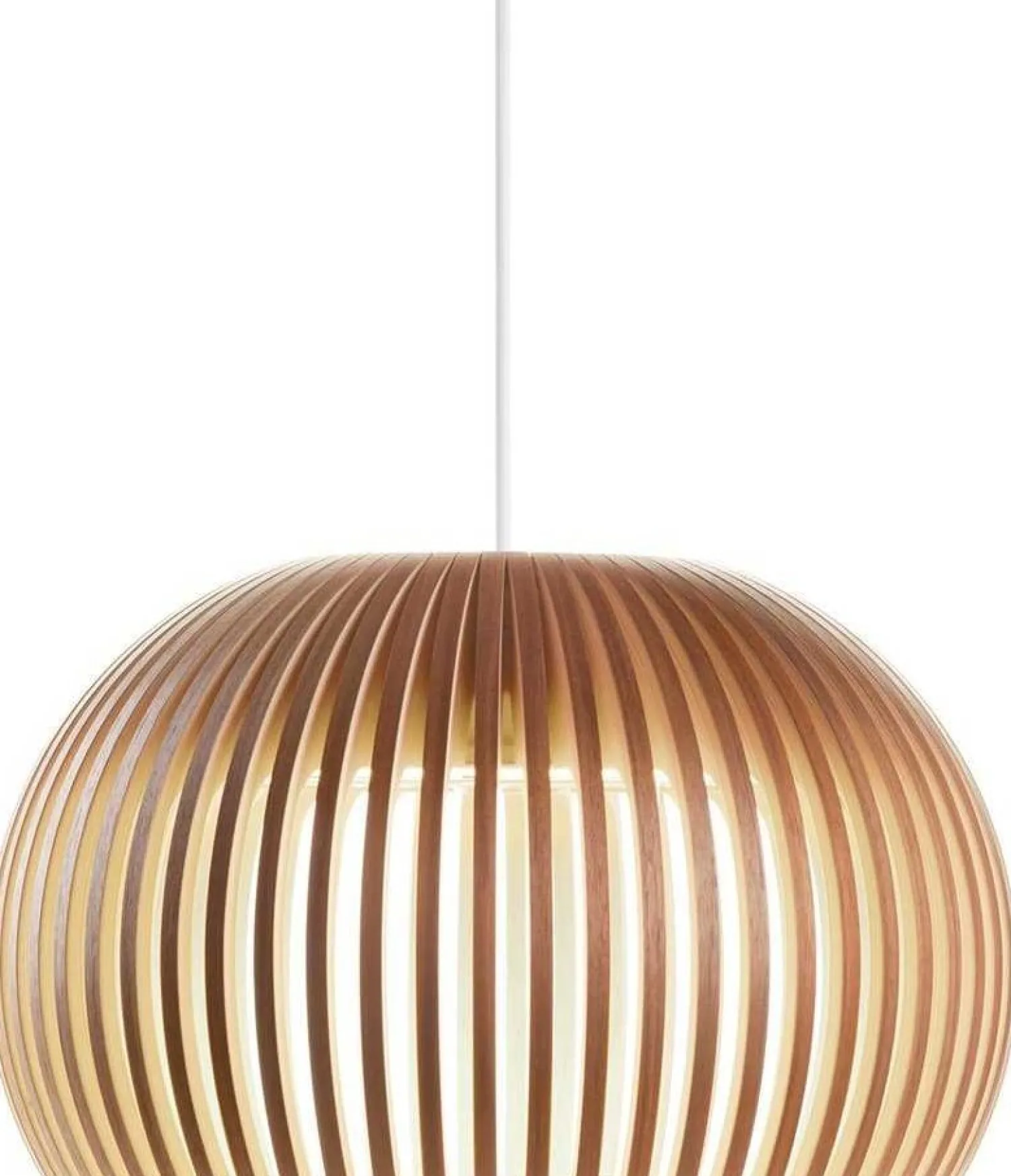 Hanglampen|Hanglampen-Secto Design Atto 5000 Hanglamp Walnoot