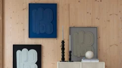 Wanddecoraties-Zuiver August Wanddecoratie Blauw