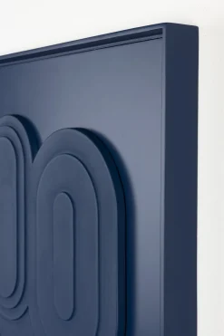 Wanddecoraties-Zuiver August Wanddecoratie Blauw
