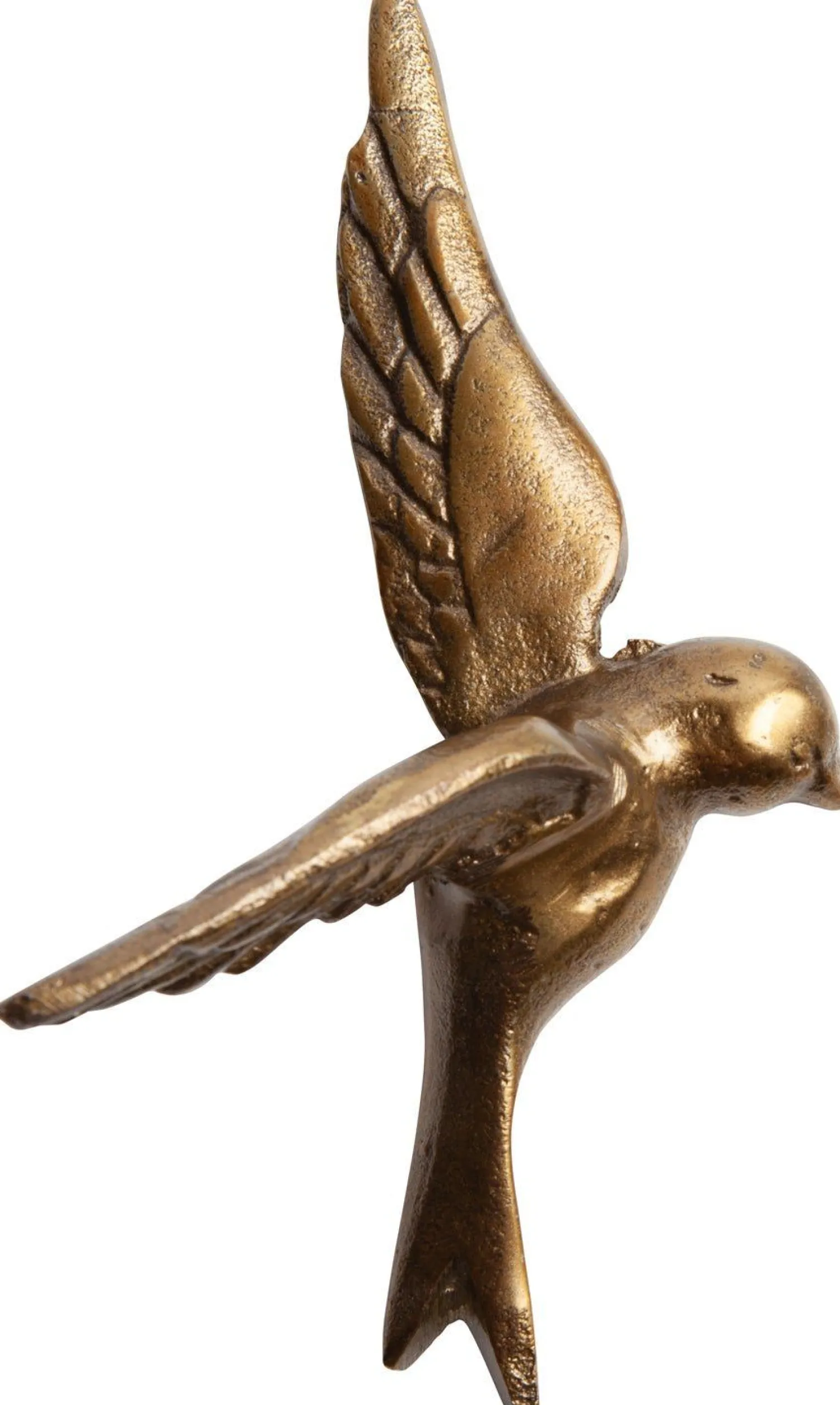 Wanddecoraties-WOOOD Avaler Too Vogels set van 3 Wanddecoratie Antique Brass