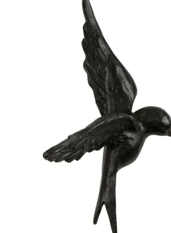 Wanddecoraties-WOOOD Avaler Vogels Set van 4 Wanddecoratie Zwart
