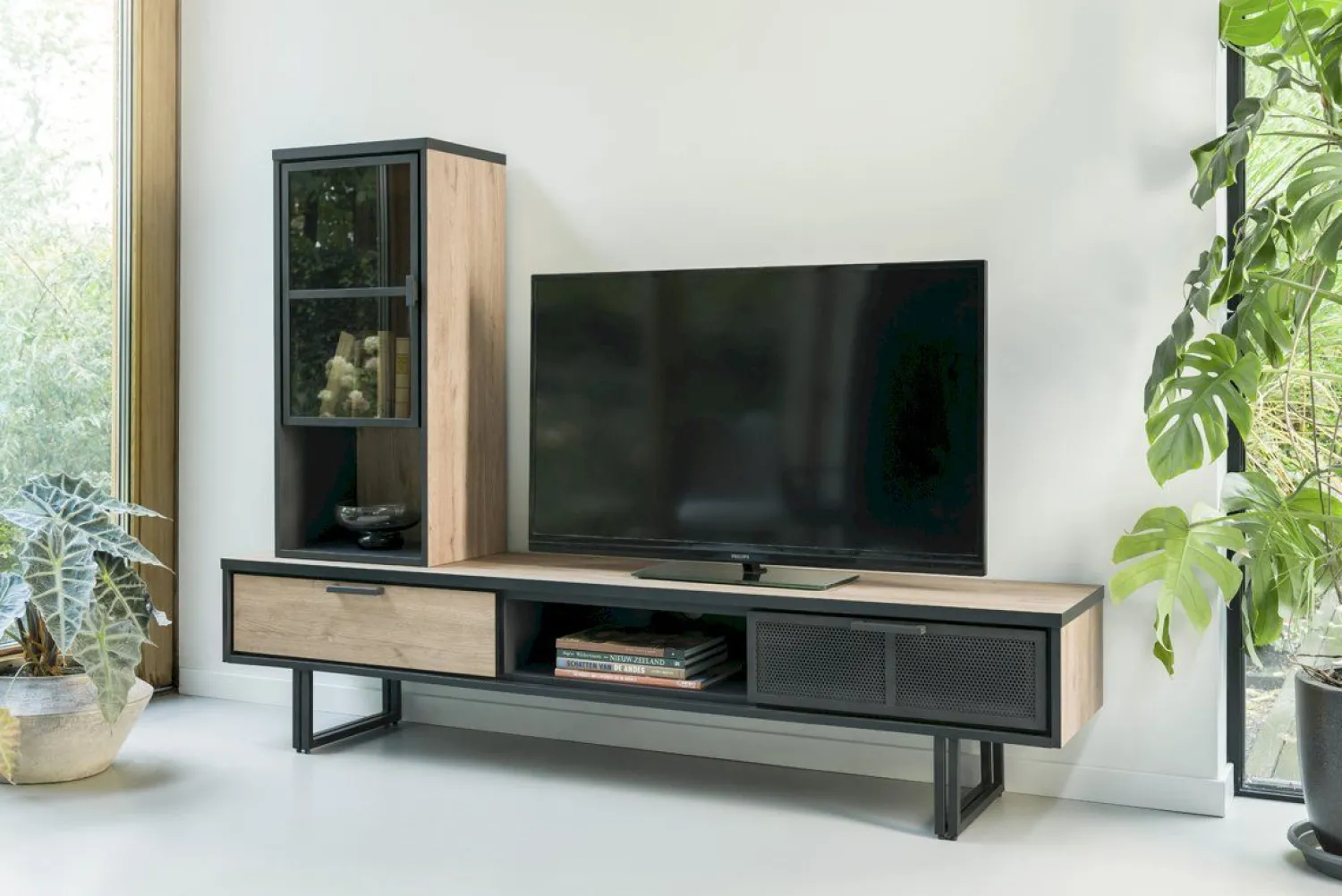 Tv-Meubels-Henders en Hazel Avalon Tv-meubel Driftwood