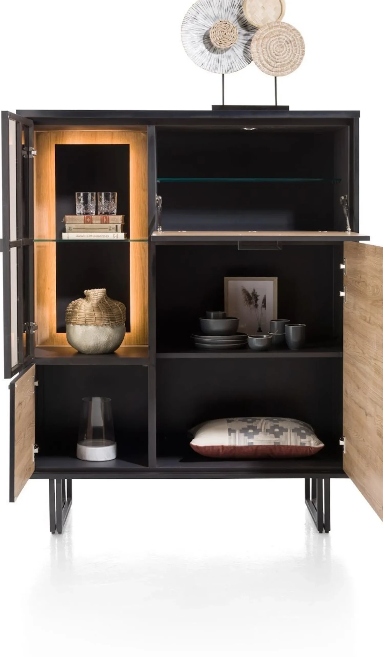 Dressoirs-Henders en Hazel Avalon Highboard Natural