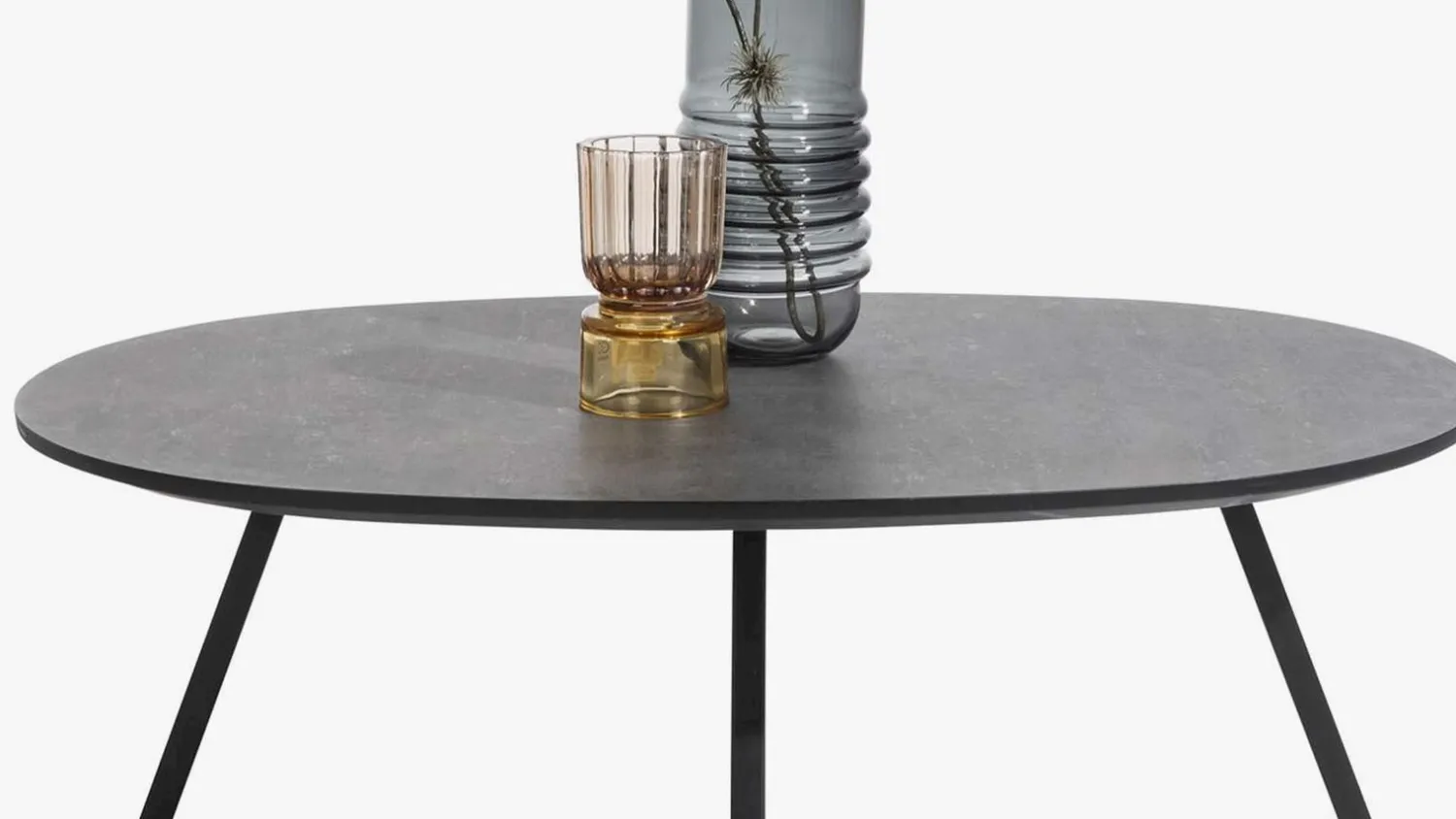 Ovale Salontafels-Henders en Hazel Avalon Ovaal Salontafel Antraciet