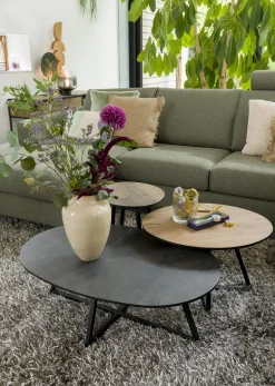 Ronde Bijzettafels-Henders en Hazel Avalon S Bijzettafel Naturel oak