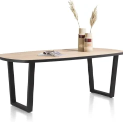 Houten Eettafels-Henders en Hazel Avalox Eettafel Naturel Vintage