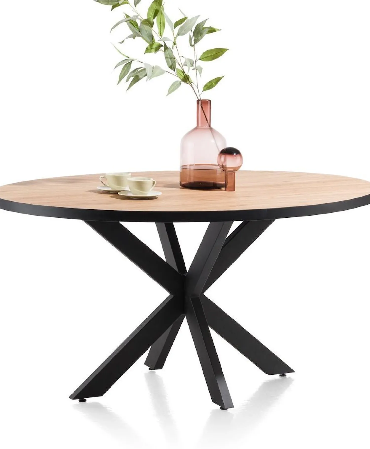 Houten Eettafels|Ovale Eettafels-Henders en Hazel Avalox Ovaal Eettafel Naturel Vintage