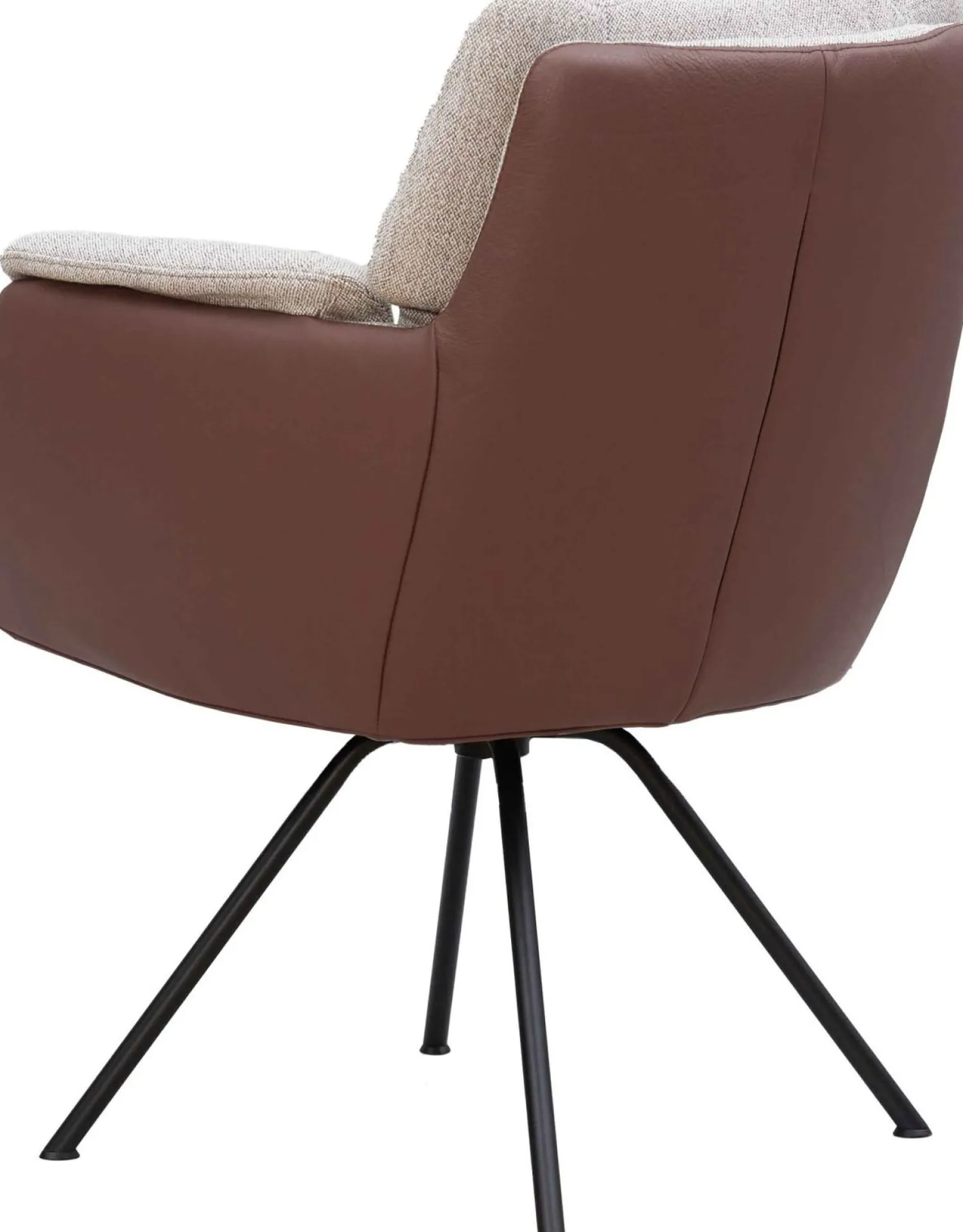 Eetkamerstoelen Met Armleuning-Gealux Avira Eetkamerstoel Grijs, Bruin