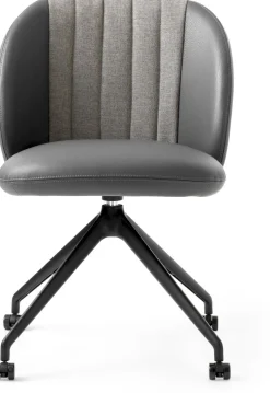 Design Stoelen|Eetkamerstoelen Met Wieltjes-Leolux Baani Eetkamerstoel Cognac