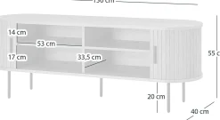 Tv-Meubels-Eijerkamp Collectie Babet Tv-dressoir Oak