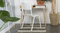 Eetkamerstoelen Zonder Armleuning-Zuiver Back to School (set van 4) Eetkamerstoel White