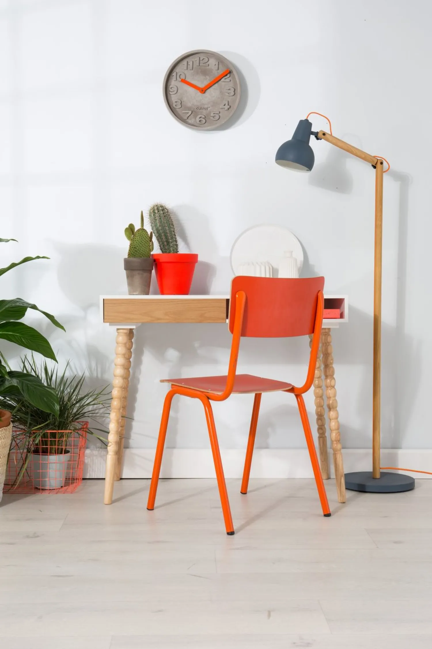 Eetkamerstoelen Zonder Armleuning-Zuiver Back to School (set van 4) Eetkamerstoel White