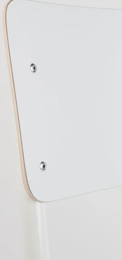 Eetkamerstoelen Zonder Armleuning-Zuiver Back to School (set van 4) Eetkamerstoel White