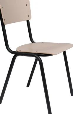 Eetkamerstoelen Zonder Armleuning-Zuiver Back to School (set van 4) Eetkamerstoel Matte Beige