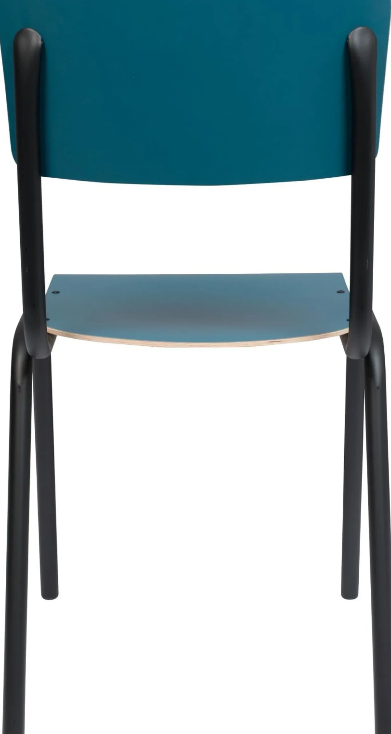 Eetkamerstoelen Zonder Armleuning-Zuiver Back to School (set van 4) Eetkamerstoel Matte Petrol