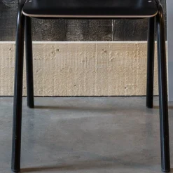 Eetkamerstoelen Zonder Armleuning-Zuiver Back to School (set van 4) Eetkamerstoel Black