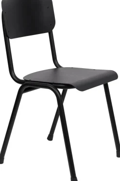 Tuinstoelen-Zuiver Back to School (set van 2) Tuinstoel Black