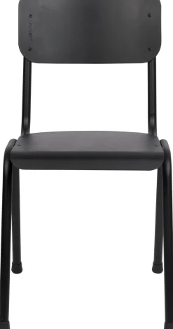 Tuinstoelen-Zuiver Back to School (set van 2) Tuinstoel Black