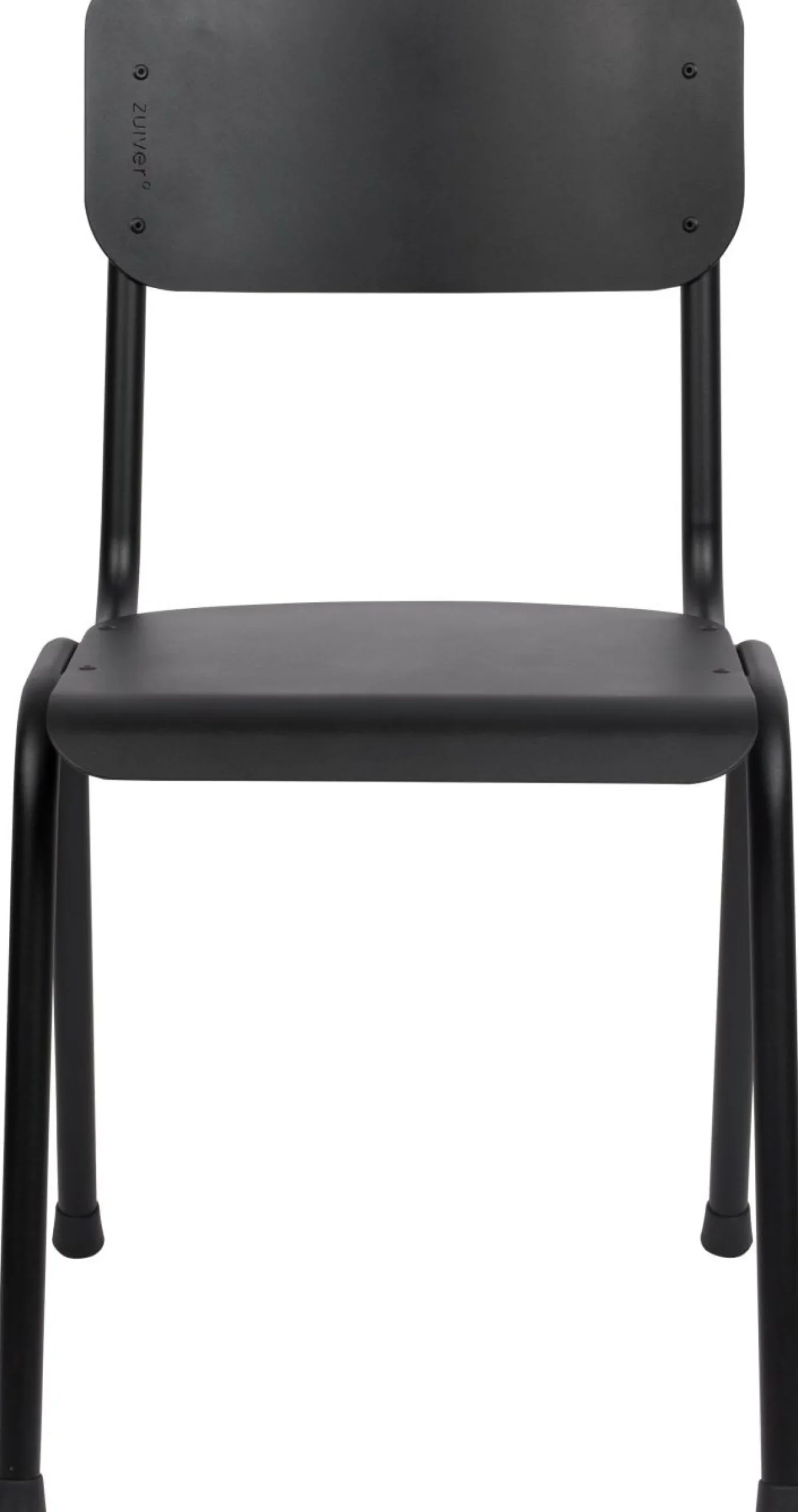 Tuinstoelen-Zuiver Back to School (set van 2) Tuinstoel Black