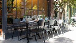 Tuinstoelen-Zuiver Back to School (set van 2) Tuinstoel Moss Grey