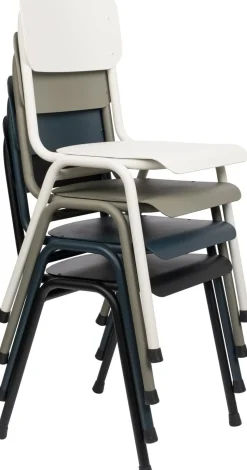 Tuinstoelen-Zuiver Back to School (set van 2) Tuinstoel Moss Grey