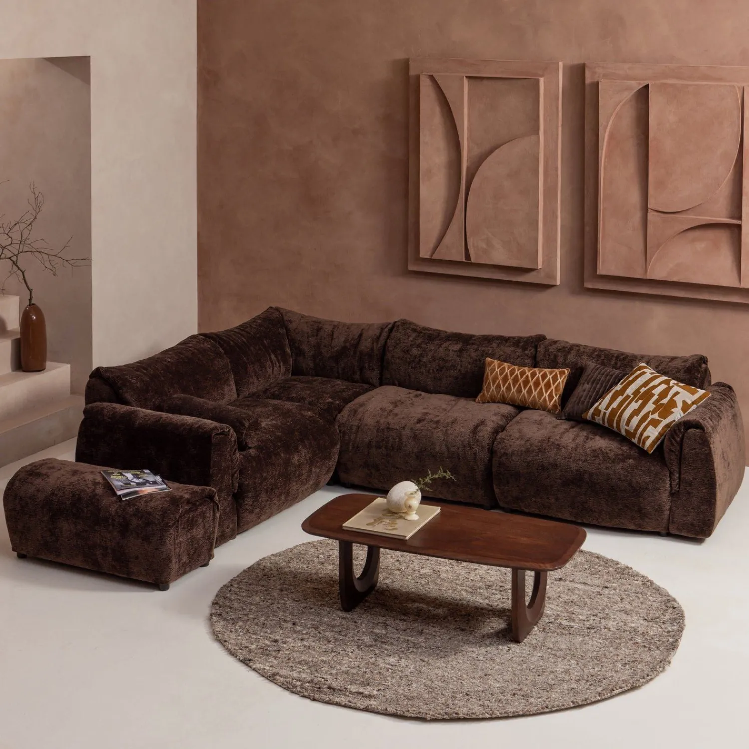 Elementenbanken-WOOOD Baggy Elementenbank Dark Brown