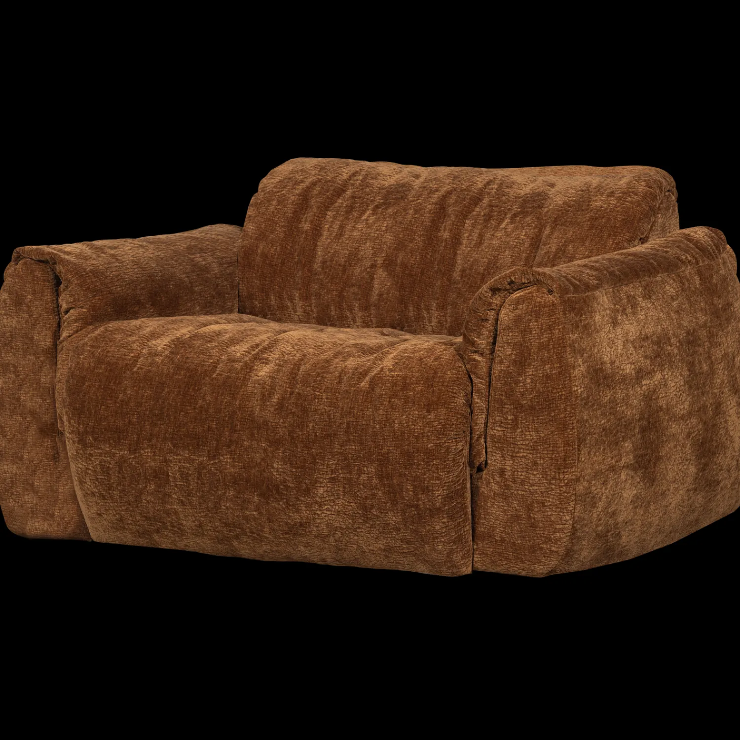 Loveseats-WOOOD Baggy Loveseat Mid Brown