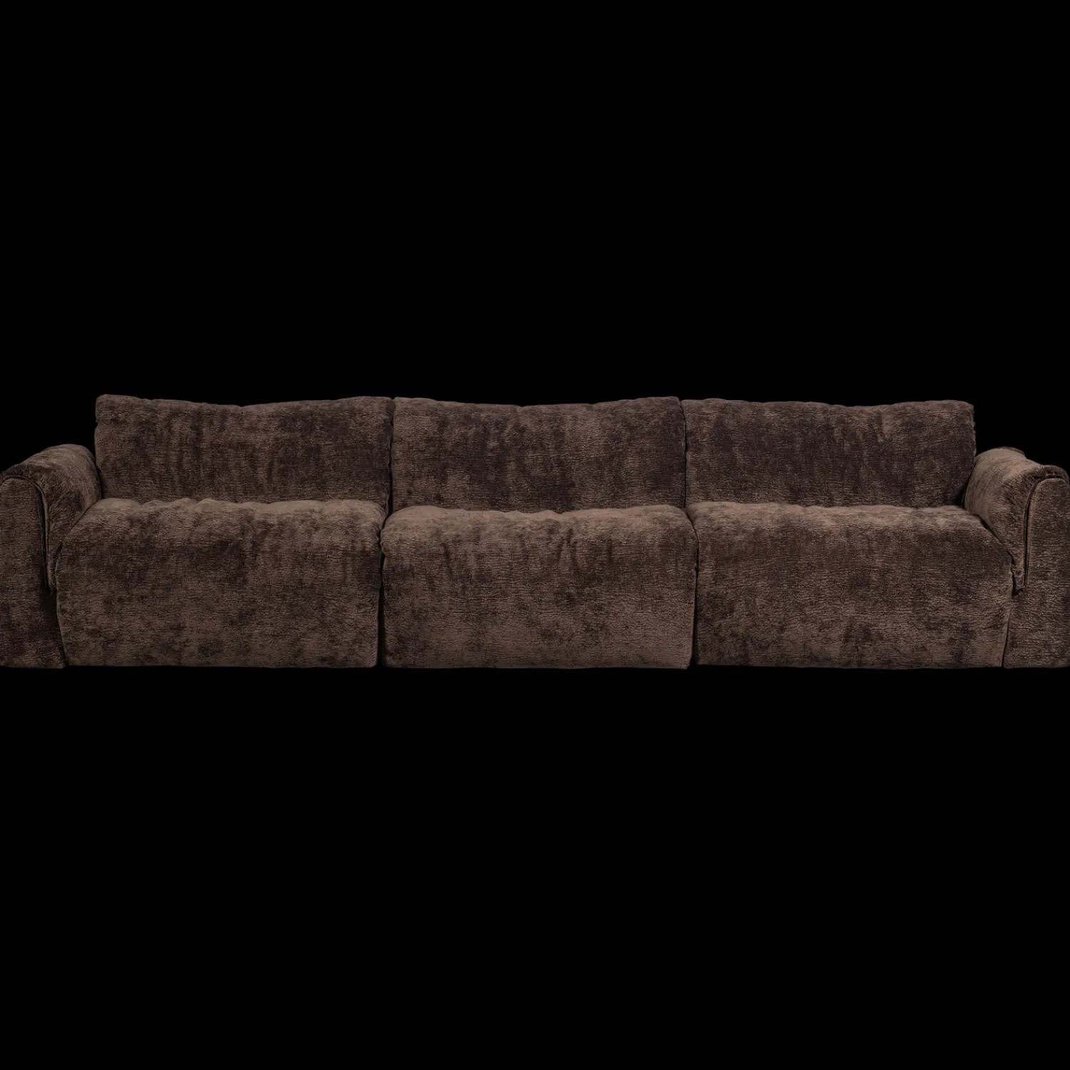 Zitbanken-WOOOD Baggy 3-Zitsbank Dark Brown