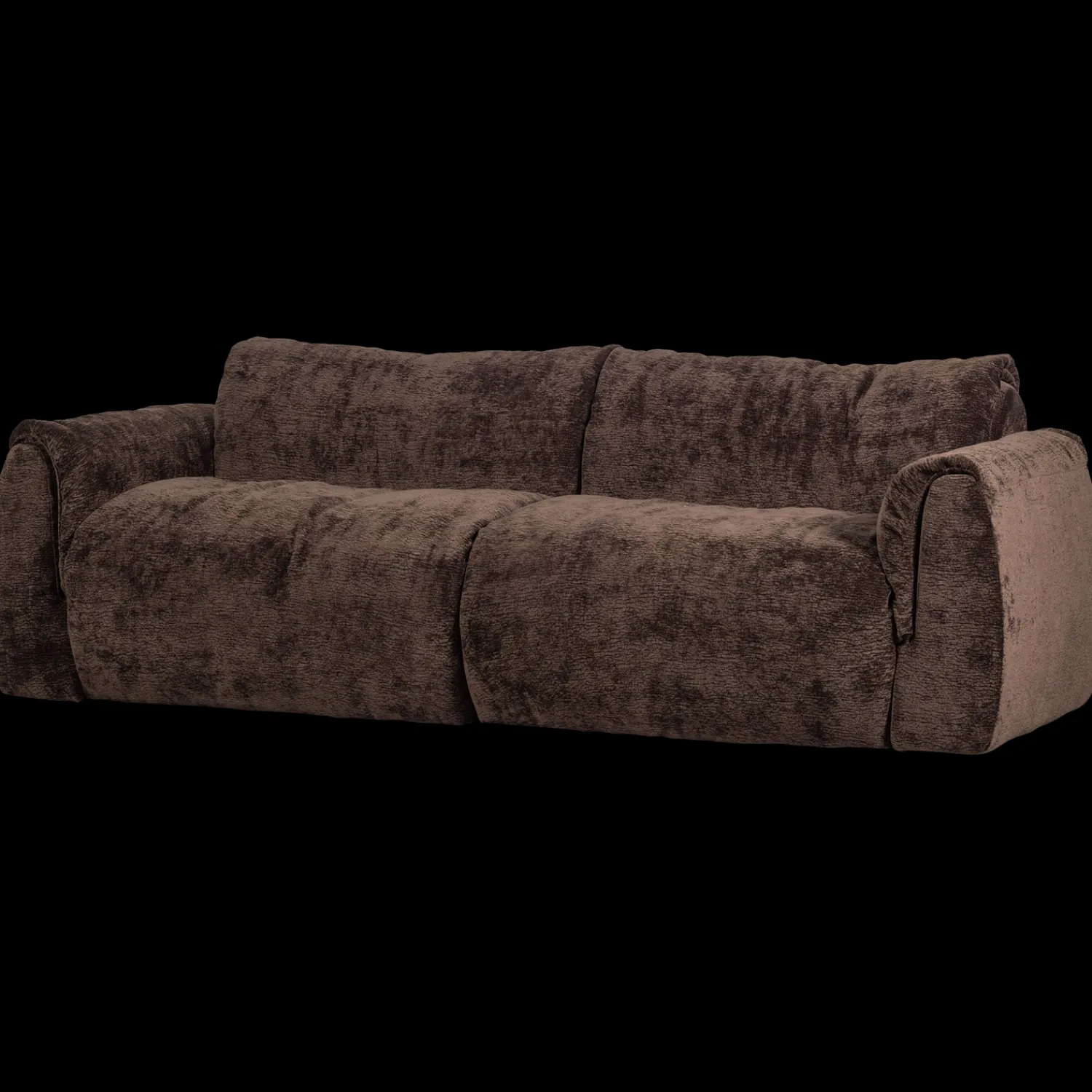 Zitbanken-WOOOD Baggy 2-Zitsbank Dark Brown
