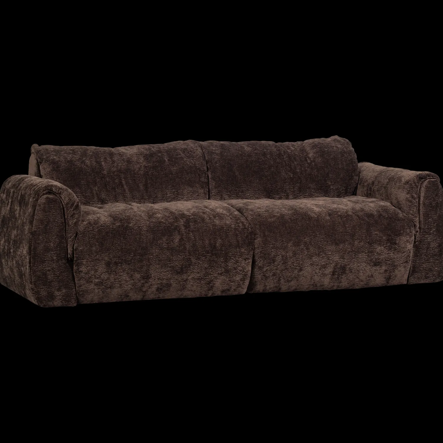 Zitbanken-WOOOD Baggy 2-Zitsbank Dark Brown