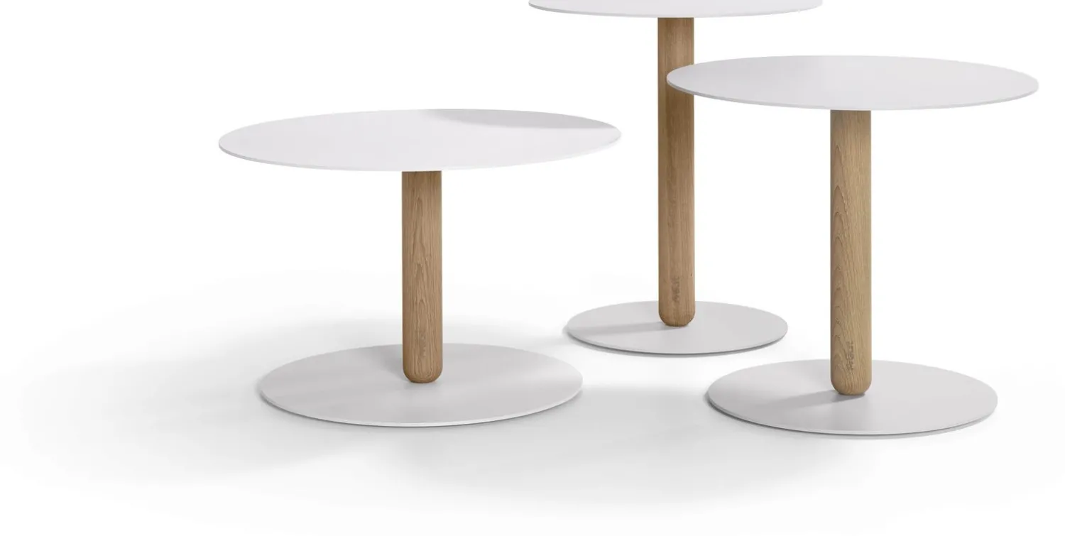 Houten Bijzettafels-Artifort Balans Bijzettafel grijs