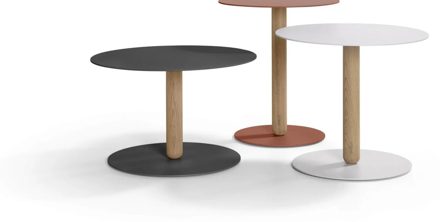 Houten Bijzettafels-Artifort Balans Bijzettafel grijs