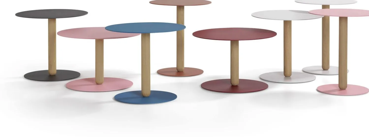 Houten Bijzettafels-Artifort Balans Bijzettafel grijs